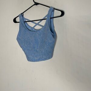 ZELOS Blue Crop Top​